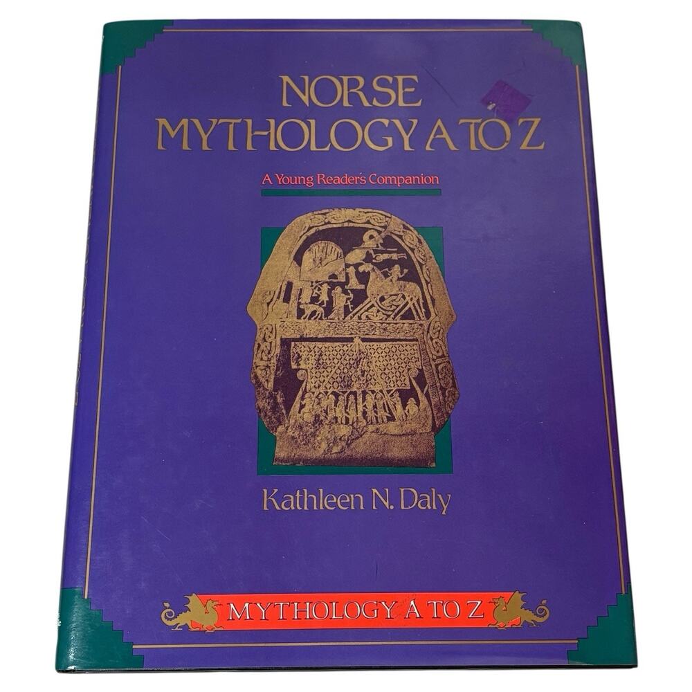 1991 "Norse Mythology A to Z" by Kathleen N. Daly Hardcover Book First Printing